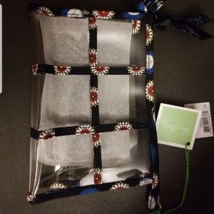 NWT Vera Bradley clear travel pouch